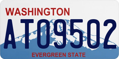 WA license plate ATO9502