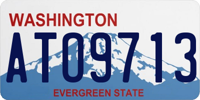 WA license plate ATO9713