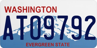 WA license plate ATO9792