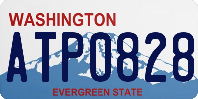 WA license plate ATP0828