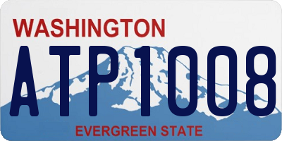 WA license plate ATP1008
