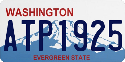 WA license plate ATP1925