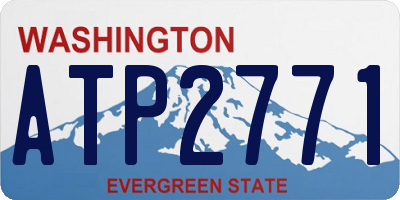 WA license plate ATP2771
