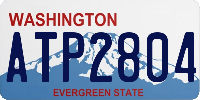 WA license plate ATP2804