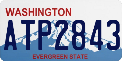 WA license plate ATP2843