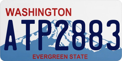 WA license plate ATP2883