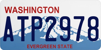 WA license plate ATP2978