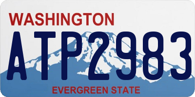 WA license plate ATP2983