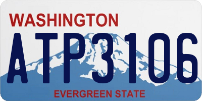 WA license plate ATP3106