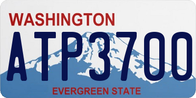 WA license plate ATP3700