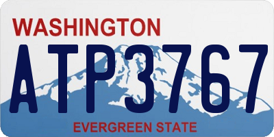 WA license plate ATP3767