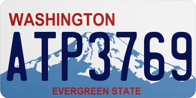 WA license plate ATP3769
