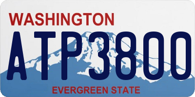 WA license plate ATP3800