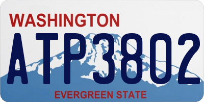 WA license plate ATP3802