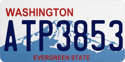 WA license plate ATP3853