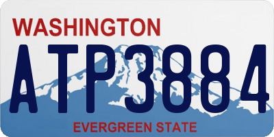 WA license plate ATP3884
