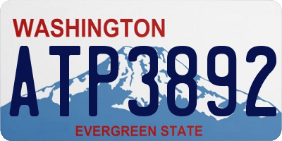 WA license plate ATP3892