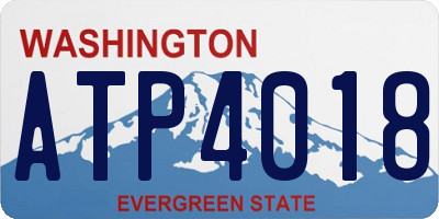 WA license plate ATP4018