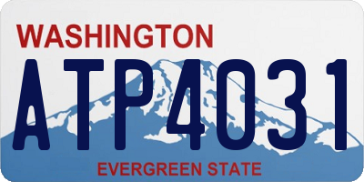 WA license plate ATP4031