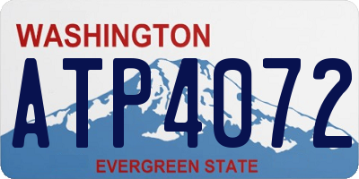WA license plate ATP4072