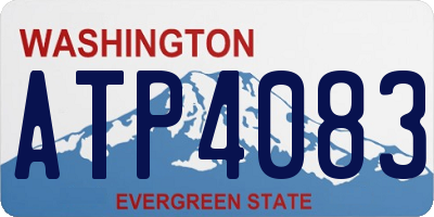 WA license plate ATP4083