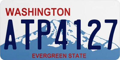 WA license plate ATP4127