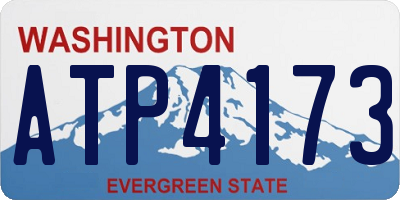 WA license plate ATP4173