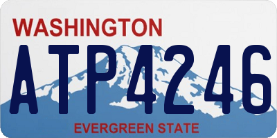 WA license plate ATP4246
