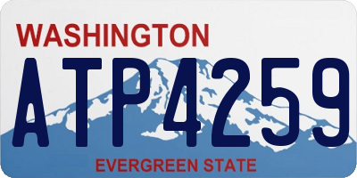 WA license plate ATP4259