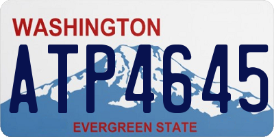WA license plate ATP4645