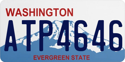 WA license plate ATP4646