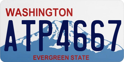 WA license plate ATP4667