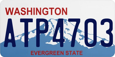 WA license plate ATP4703