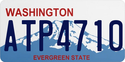 WA license plate ATP4710