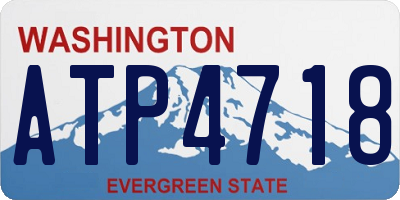 WA license plate ATP4718