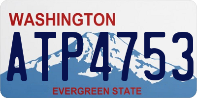 WA license plate ATP4753