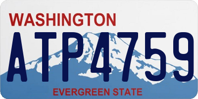WA license plate ATP4759