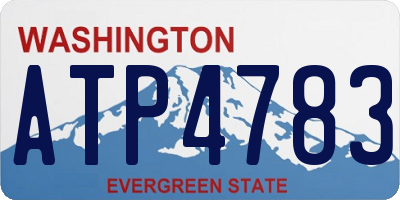 WA license plate ATP4783