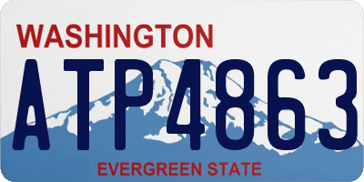 WA license plate ATP4863