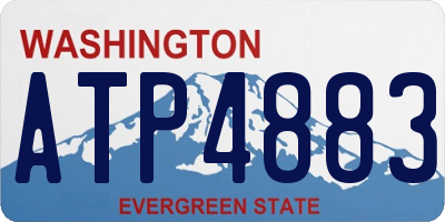 WA license plate ATP4883