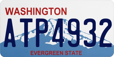 WA license plate ATP4932
