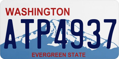 WA license plate ATP4937