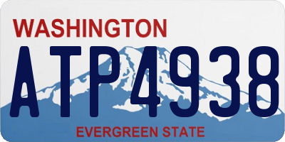 WA license plate ATP4938