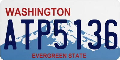WA license plate ATP5136