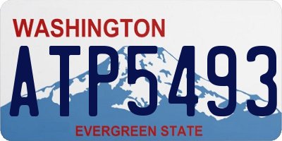 WA license plate ATP5493