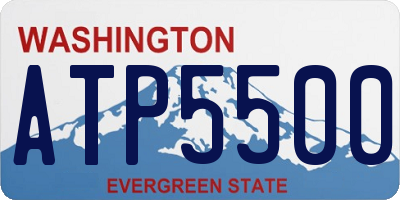 WA license plate ATP5500