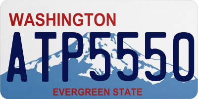 WA license plate ATP5550