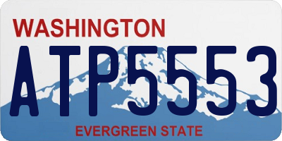 WA license plate ATP5553