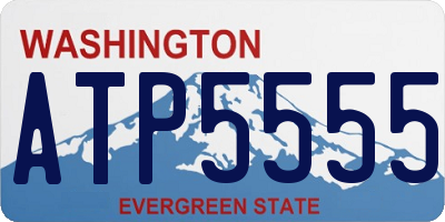 WA license plate ATP5555