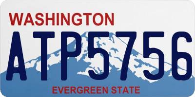 WA license plate ATP5756